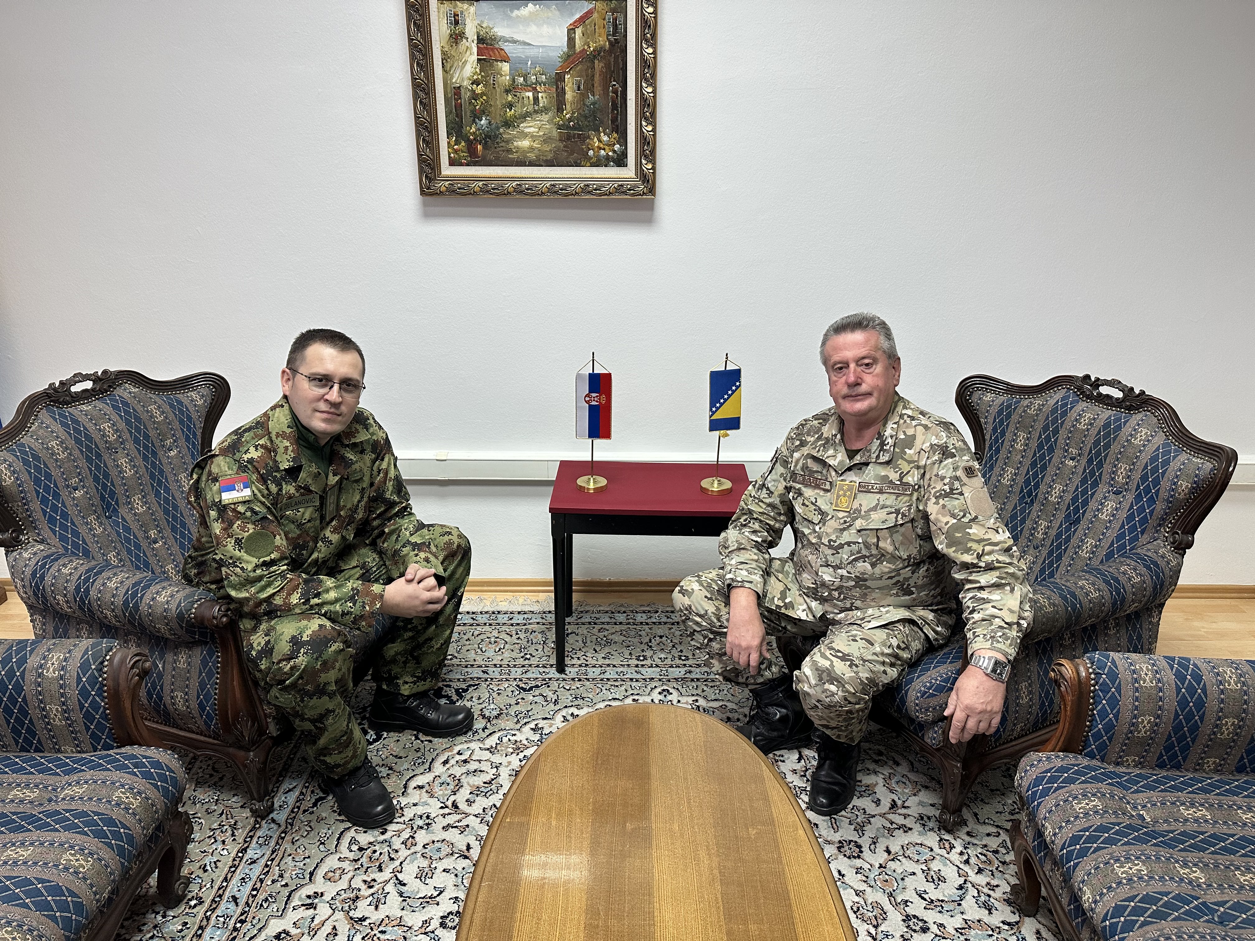 Posjeta vojnog atašea R. Srbije načelniku Zajedničkog štaba OS BiH
