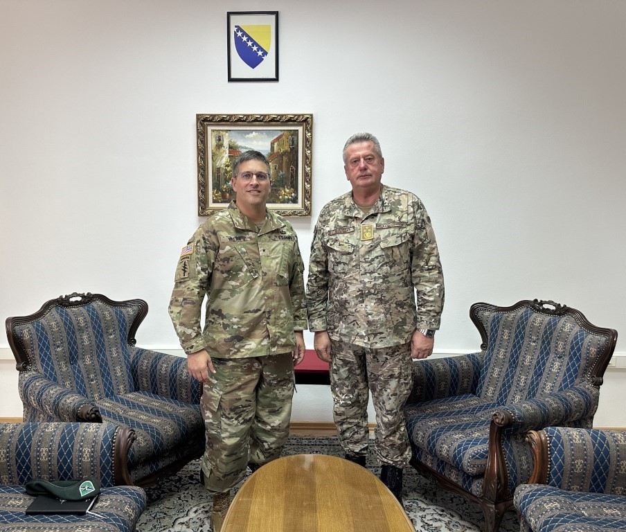 Komandant NATO štaba Sarajevo brigadni general Matthew Valas u posjeti ...